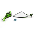 Side Rear View Mirrors for Motorcycle Scooter (8mm 10mm) - Green