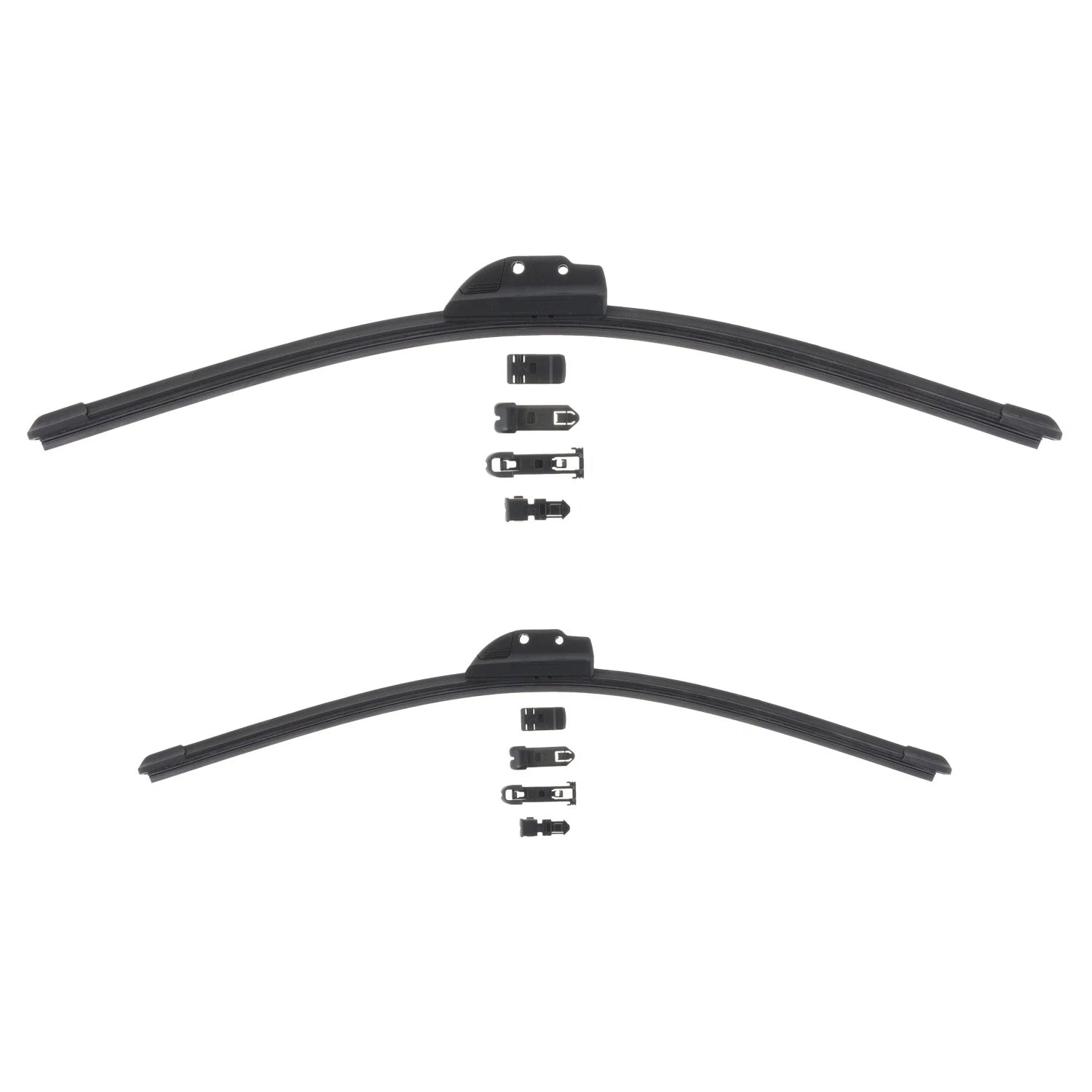 2X Windshield Wiper Blades for Bosh Clear Advantage (24" LH & 22" RH)