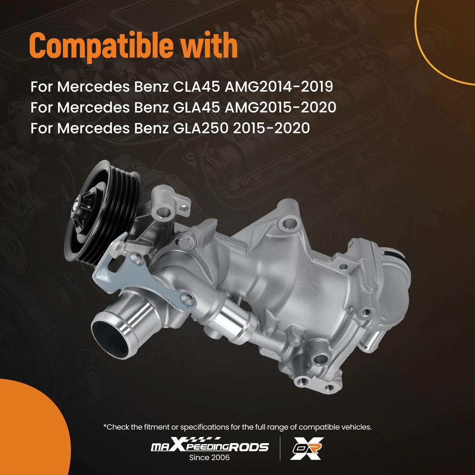 Coolant Pump Kit for Mercedes CLA45 GLA45 GLA250 (2014-2020)