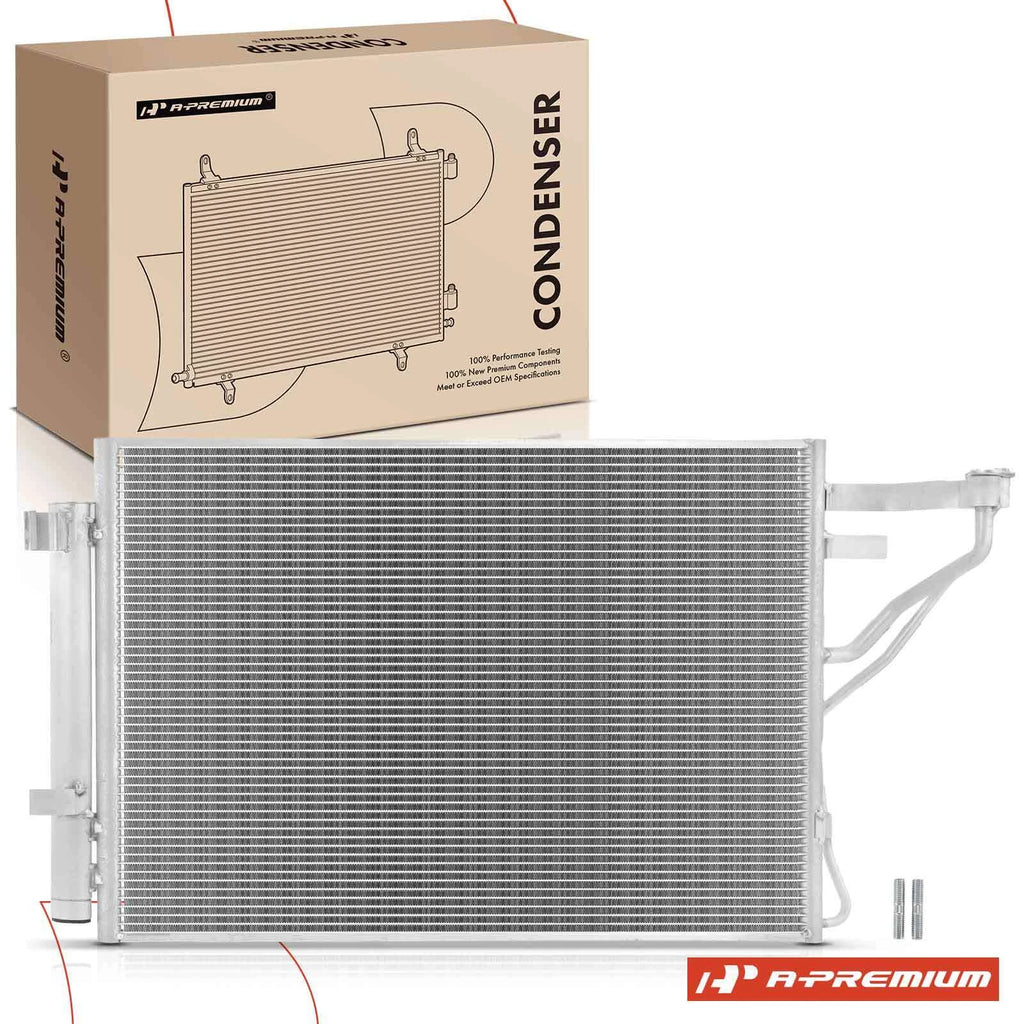 A/C condenser with receiver drier & bracket for Kia Forte Koup (2010–2013)