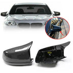Carbon Fiber Mirror Cover Caps for BMW 5 Series (2010-2013)