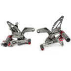 Rear Footpegs for Kawasaki Z900 2021-2023 - Grey Aluminum