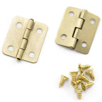 50Pcs 18x16mm Gold Hinges for Wooden Box, Toolbox, Jewelry Box