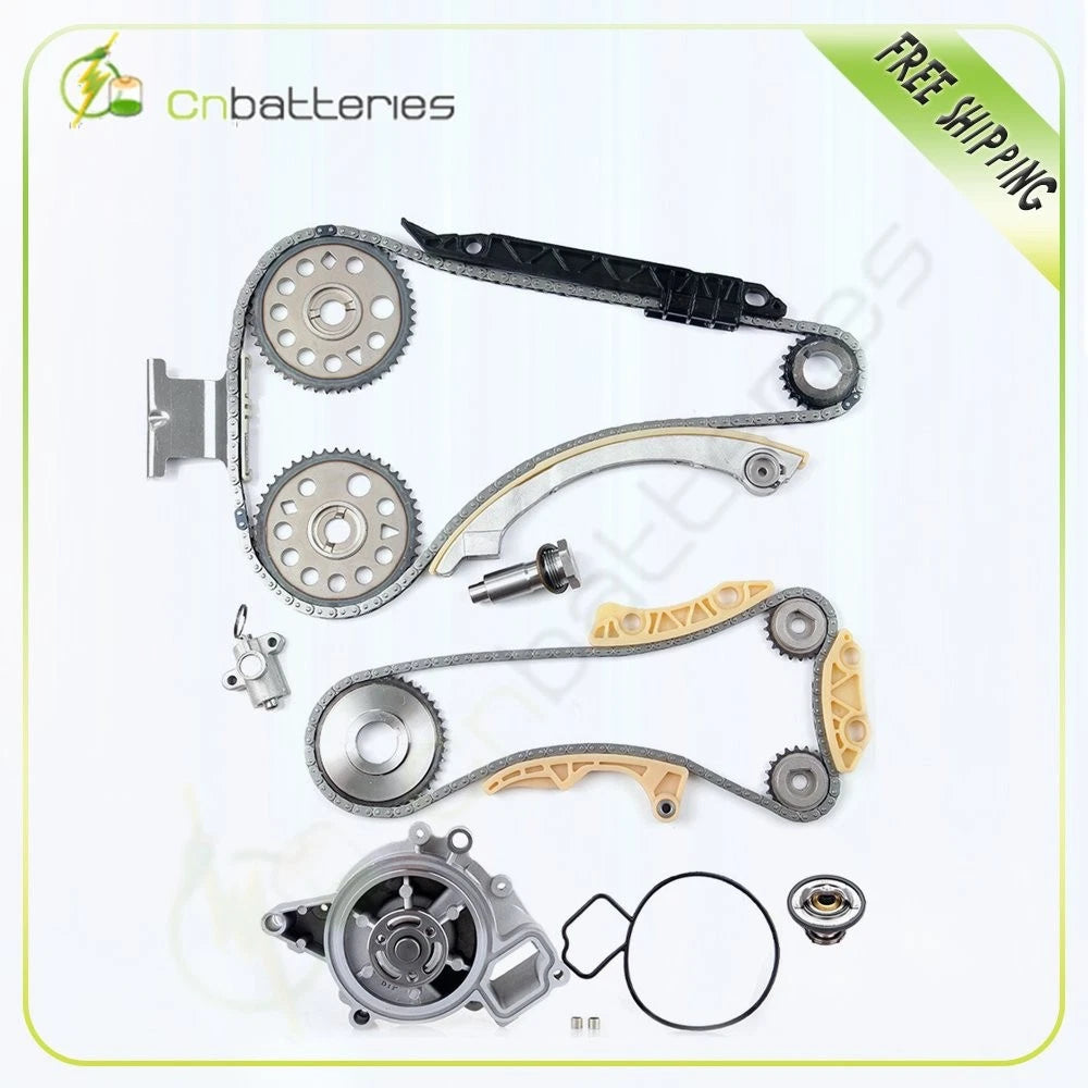 Timing Chain Kit + Water Pump + Thermostat for Chevrolet Oldsmobile Pontiac