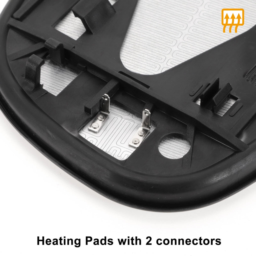 Right Side Heated White Mirror Glass for Toyota RAV4 (1994–2000)