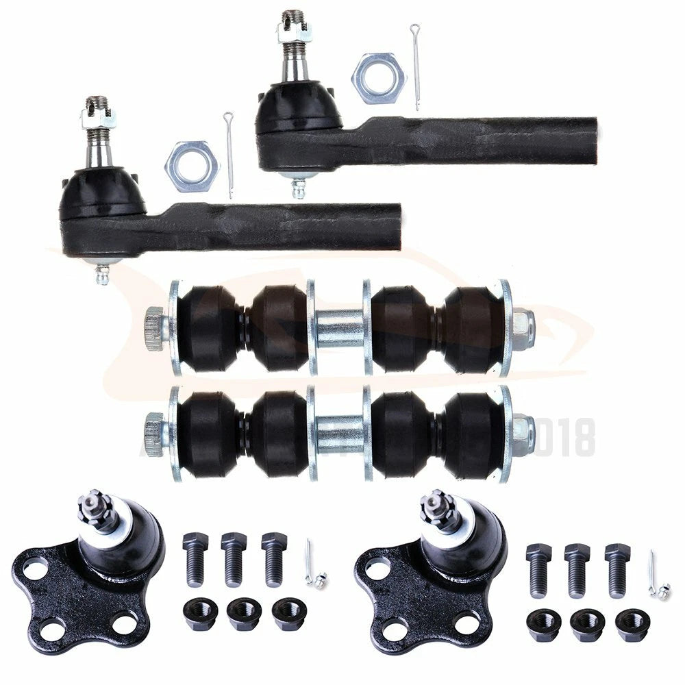 Set of 6 Ball Joints and Tie Rod Ends for Chevrolet Cavalier (1997–2005)