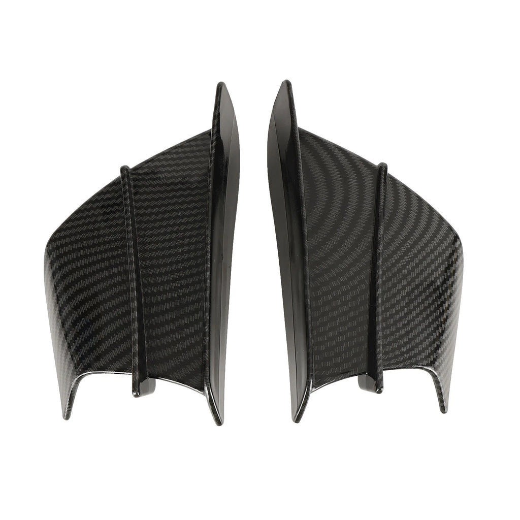Winglet Wind Fin Aerodynamic Kit Spoiler Trim Cover for Motorcycle Universal
