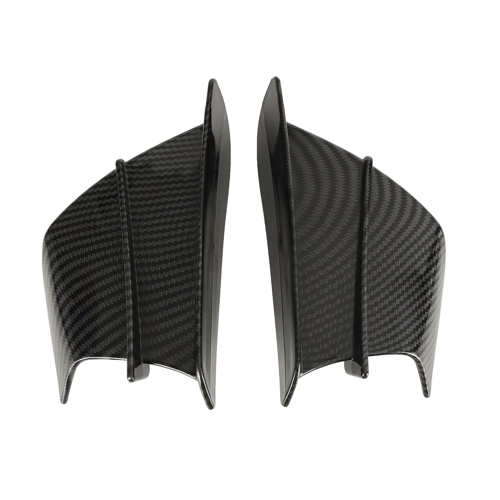 Winglet Wind Fin Aerodynamic Kit Spoiler Trim Cover for Motorcycle Universal