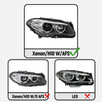 HID Xenon Headlight for BMW 5 Series (2014–2016) Passenger Side