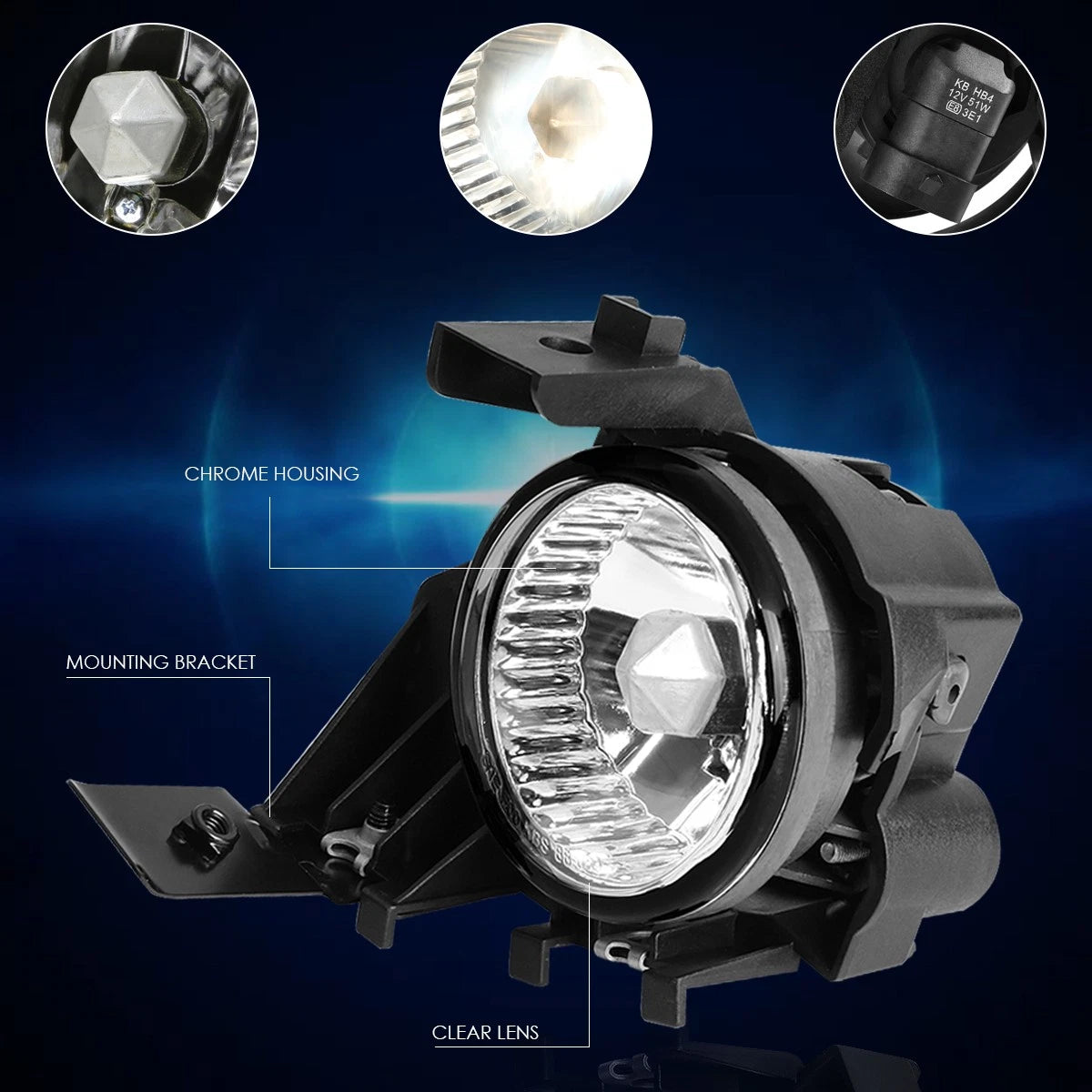 Heated Mirror Glass for Ford Escape (2017–2019) with Blind Spot
