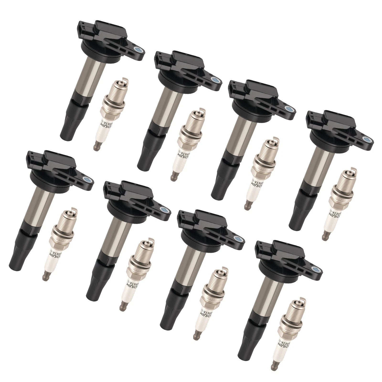 8x Ignition Coils & Spark Plug for Land Rover Range Rover Sport (2006–2009)