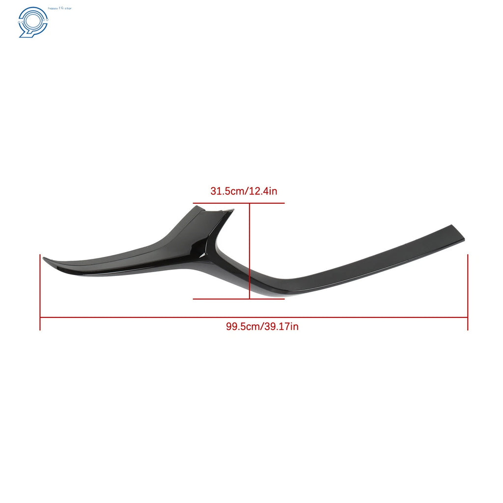 Front Bumper Grille Trim Molding for Mazda 3 (2019–2023) Black Plastic