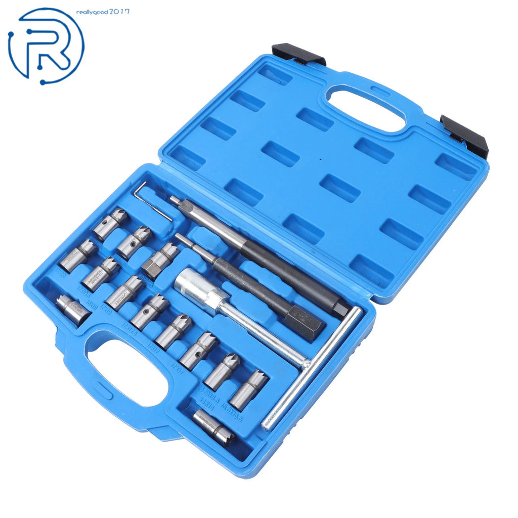 17 PCS Diesel Injector Cleaner Tool Set for