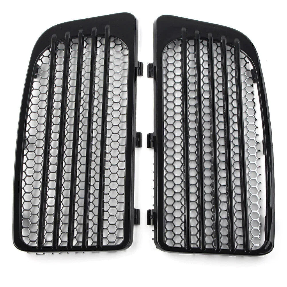 Black Lower Fairing Radiator Screen Guard Grills for Harley Touring (14-20)