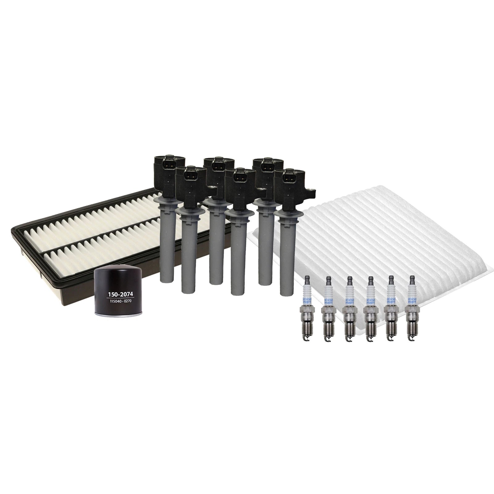 Set of 6 Denso Platinum TT Spark Plugs for Mazda MPV (1990–1998)