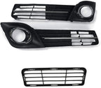 Set of 2 Black Fog Light Covers for Toyota Camry SE (2012–2014)