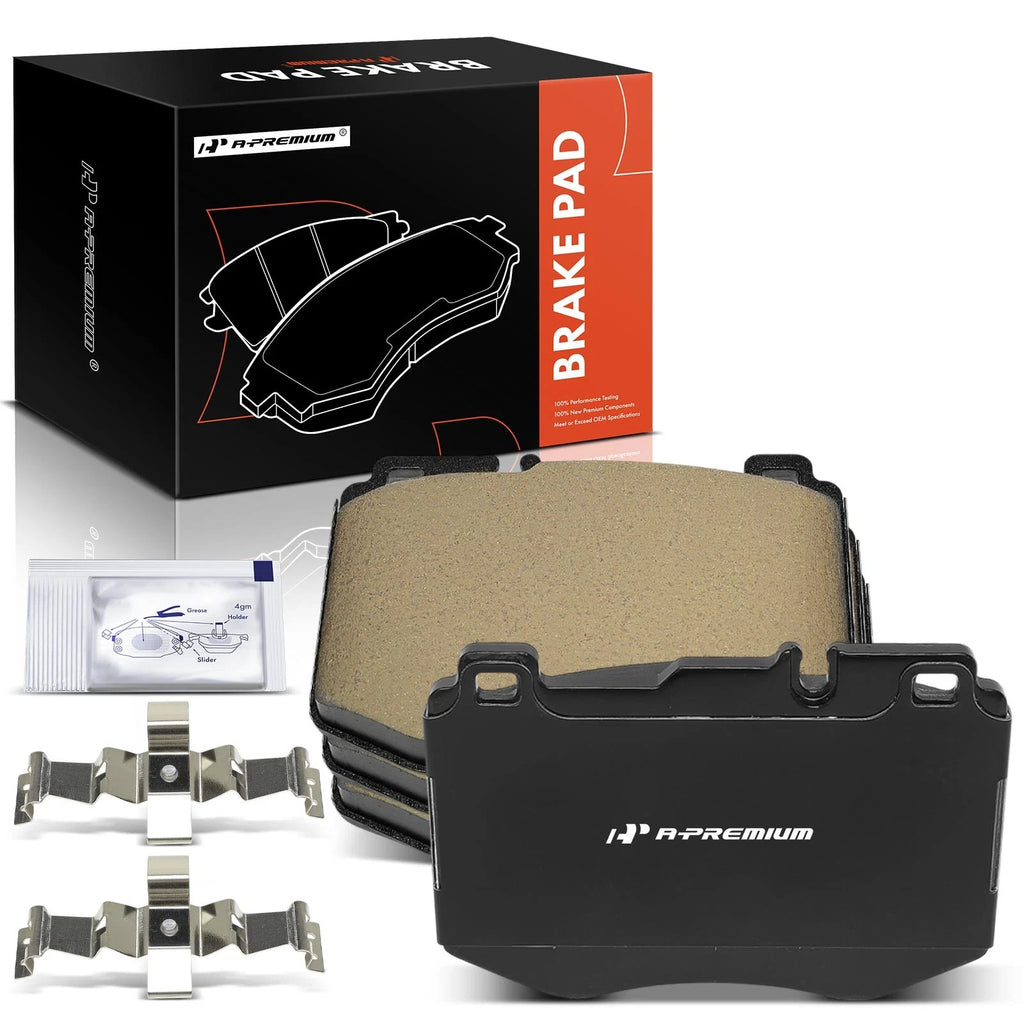 Set of 4 Front Ceramic Brake Pads for Mercedes-Benz C350e C400 (2015–2018)