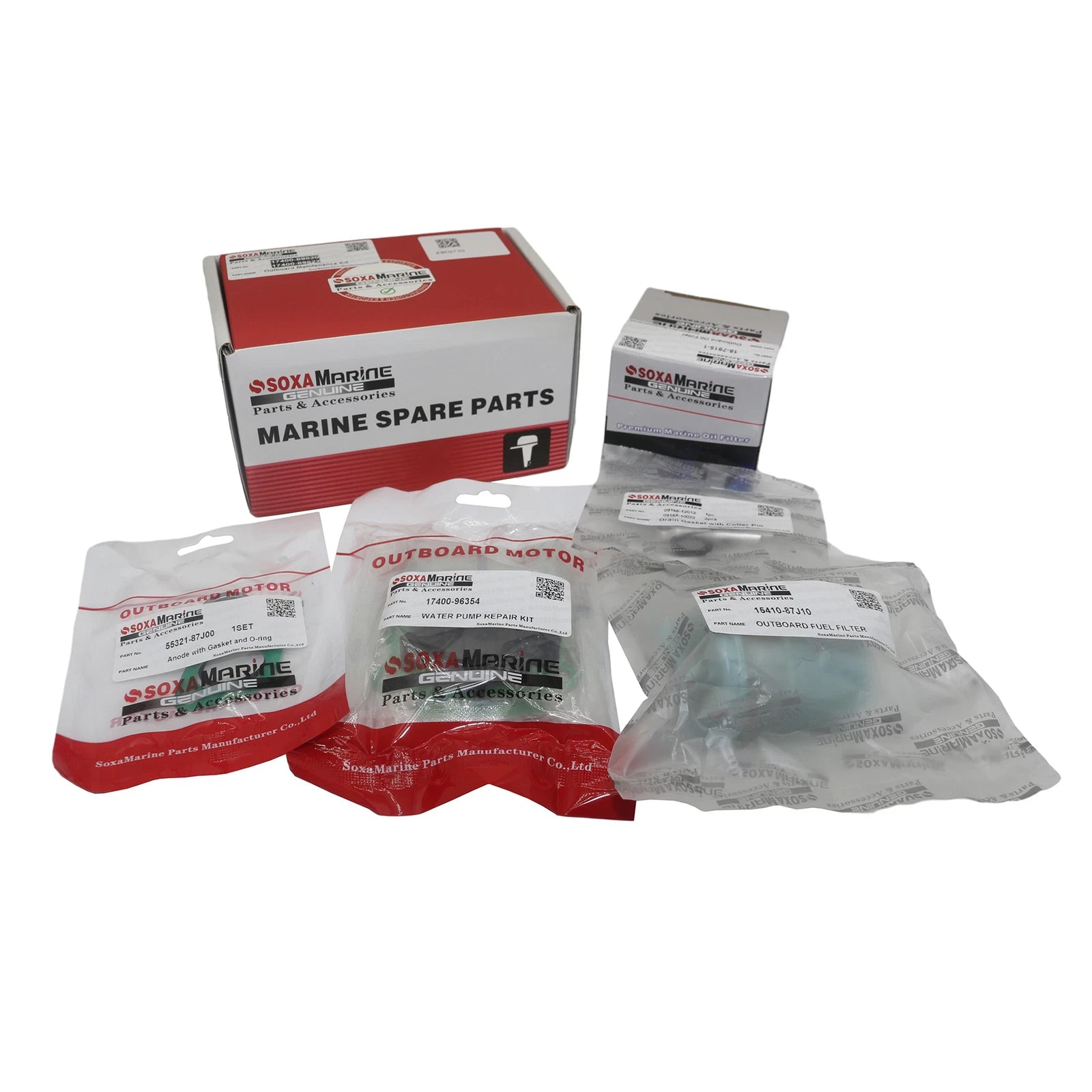 Maintenance Kit for Suzuki DF 25 30 HP Outboard (100 Hours) 17400-89820, 17400-89822