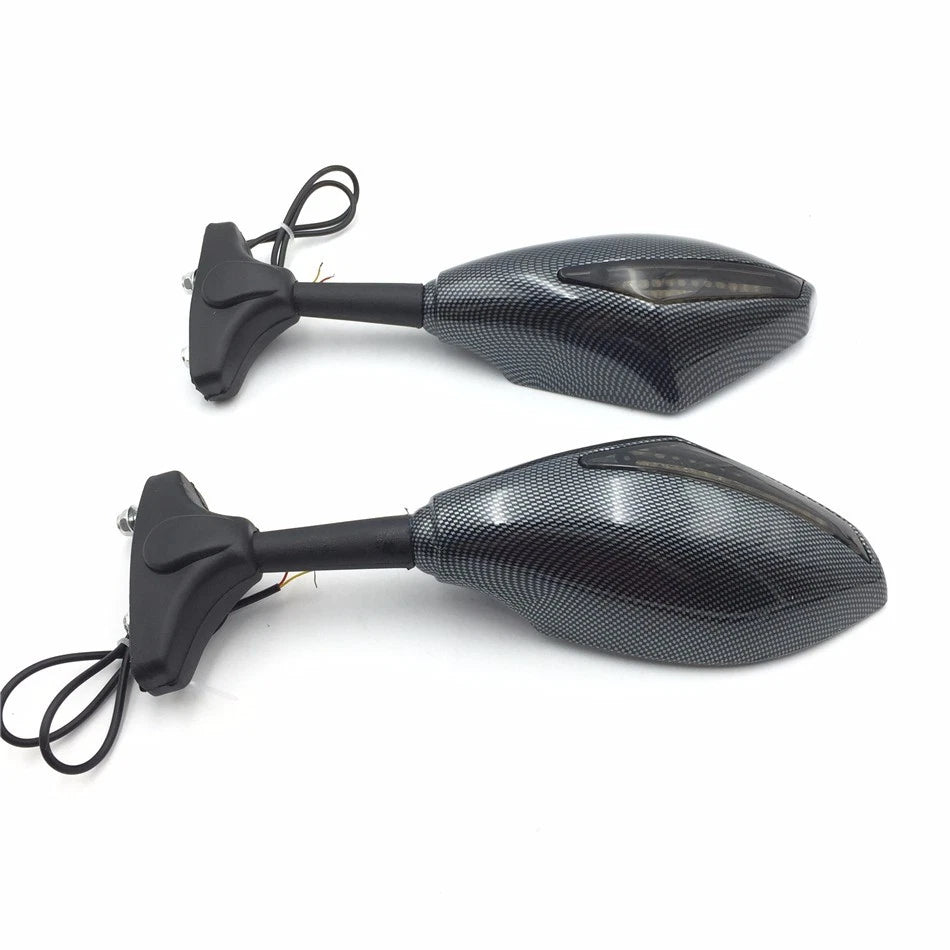 LED Turn Signal Mirror Smoke for Honda CBR125R CBR150R Suzuki SV650S Katana TL1000