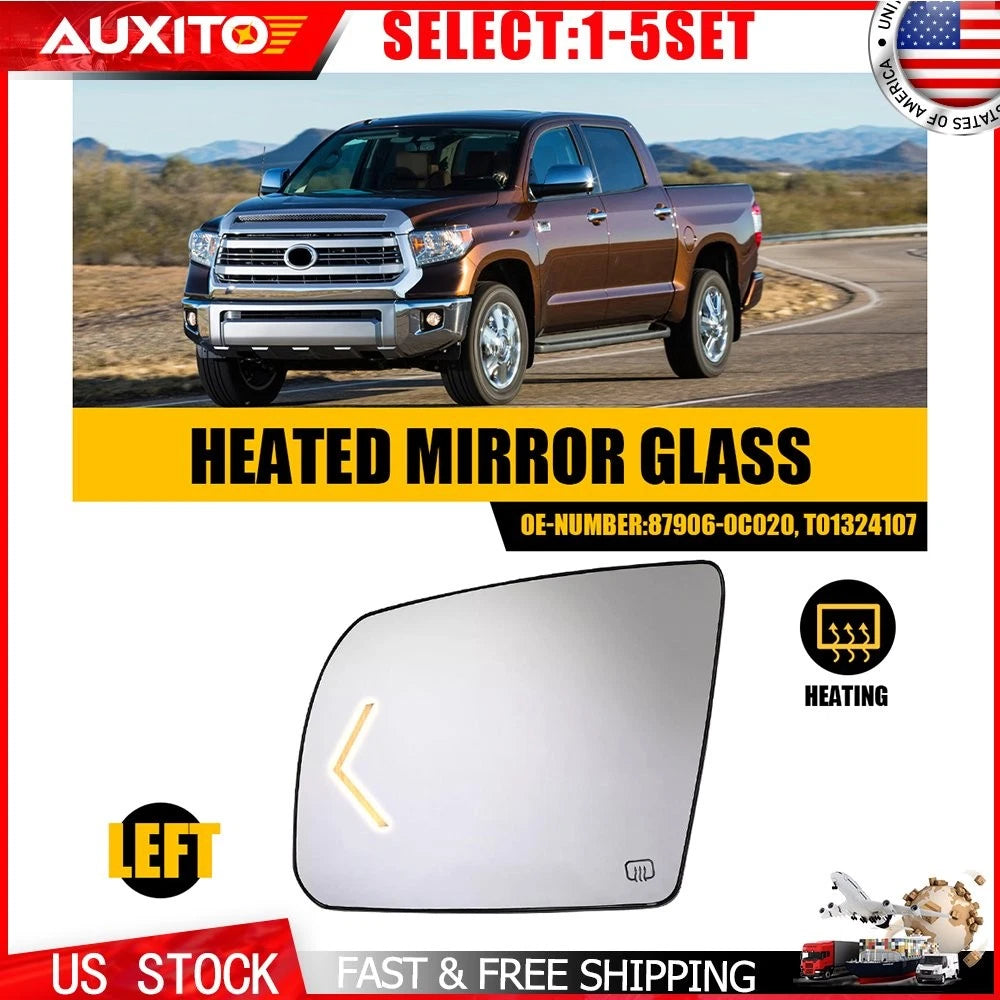Heated Mirror Glass for Toyota Sequoia Tundra (2007–2017) H 1-5X