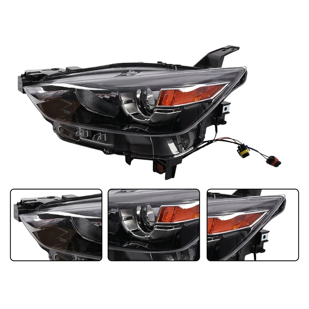 Set of 2 Halogen Headlight Headlamps for Mazda CX-3 (2016–2022)