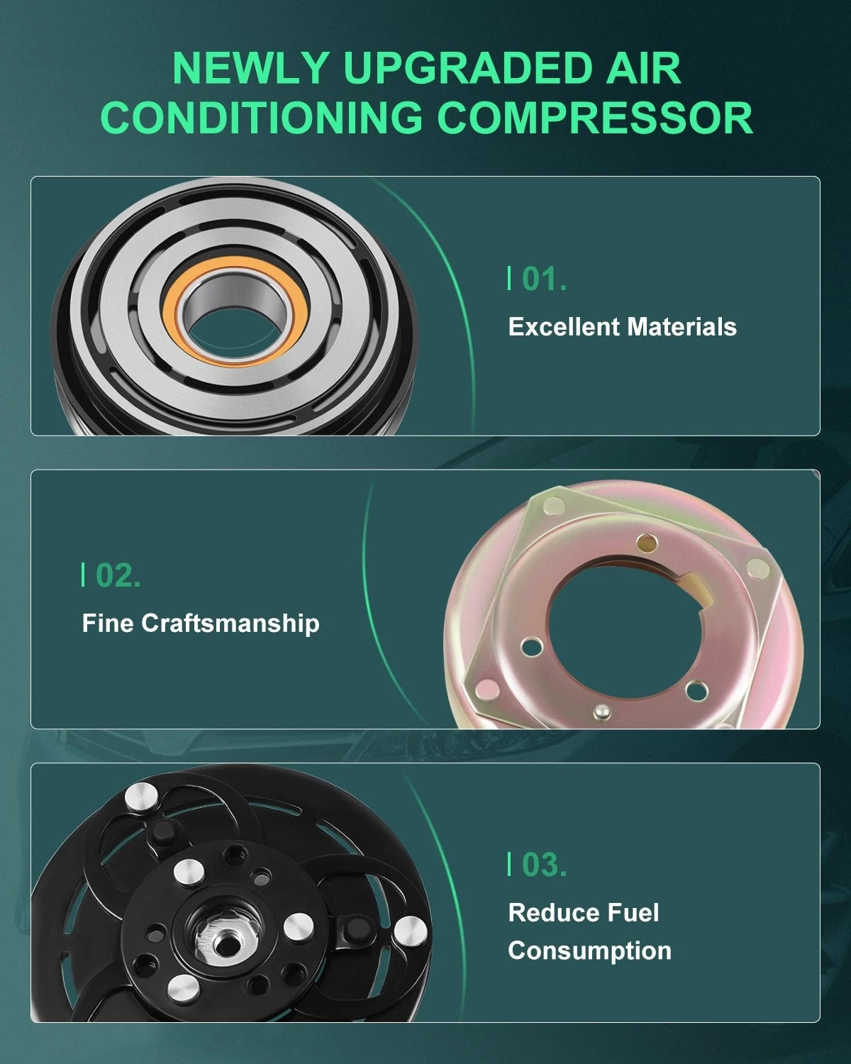 A/C Compressor Clutch Kit for Subaru Forester (2003–2007), Baja (2004–2006), Legacy (2003–2004)