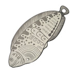 Feather Measurer Gauge 105mm x 42mm x 2.8mm Aluminum Alloy