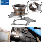 Turbo Exhaust Down Pipe 5 Bolt Flange to 3 Inch V-Band Adapter for T3 T4