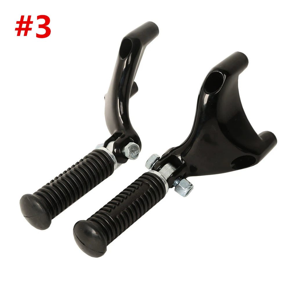 Black Passenger Foot Peg Mount for Harley Sportster XL883 XL1200 (2004–2013)