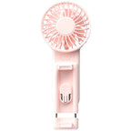 Digital Display Handheld Fan USB Rechargeable 3 Speeds 6000 RPM