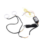 RGB LED Angel Eye Halo Rings Headlight DRL Retrofit for