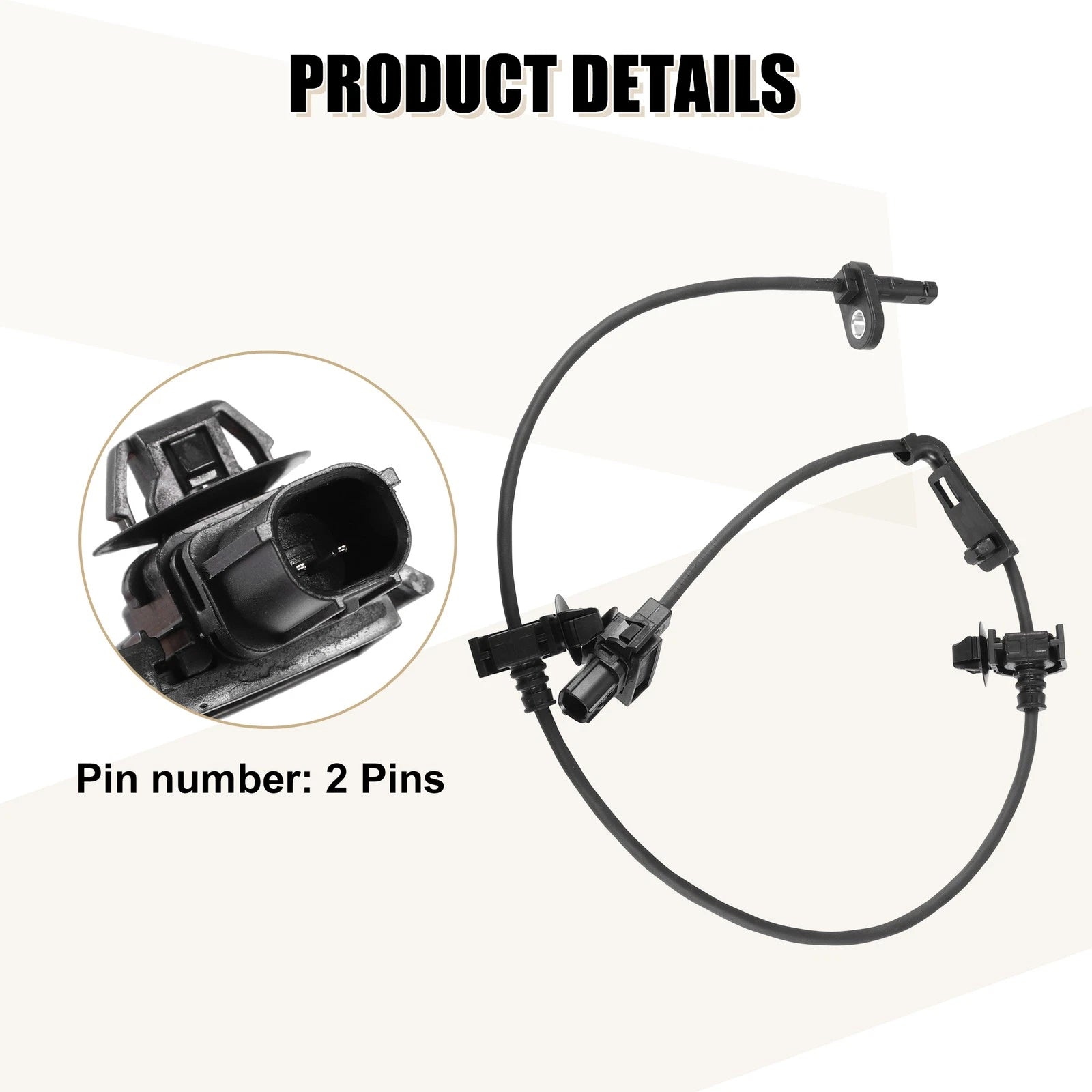 2X ABS Wheel Speed Sensor 57455-SNA-003 for Honda Civic 
