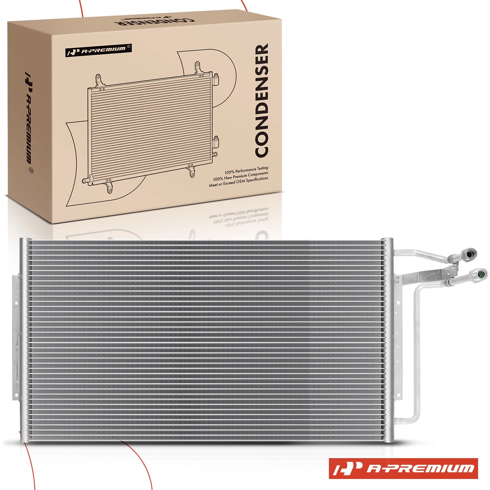 A/C Condenser with Bracket for Chevrolet Impala Caprice (1994–1996)