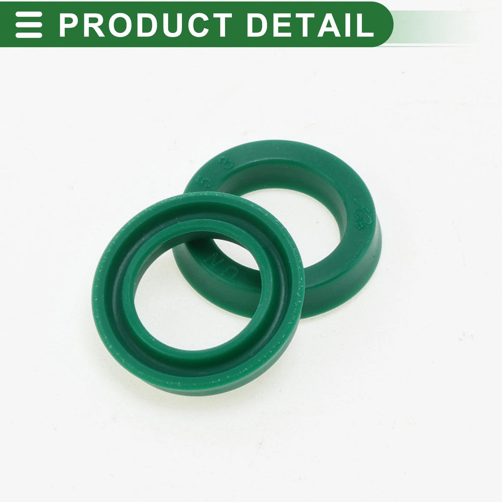 Set of 5 Oil Seal Rotary Shaft Seal 10x15x3mm High Pressure Green for Various Models