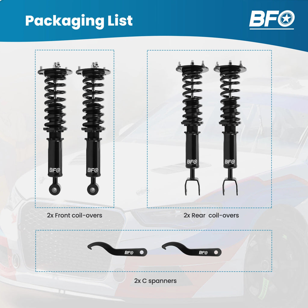 Adjustable Coilovers for Lexus SC300 SC400 (1991-2000) Suspension Kits