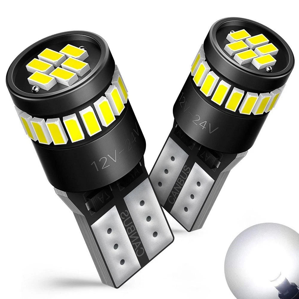2X AUXITO 194 168 2825 W5W T10 LED White License Plate Light