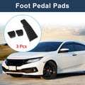 3 Pcs Manual Foot Accelerator Pedal Covers for Honda Civic (2006–2009) Black