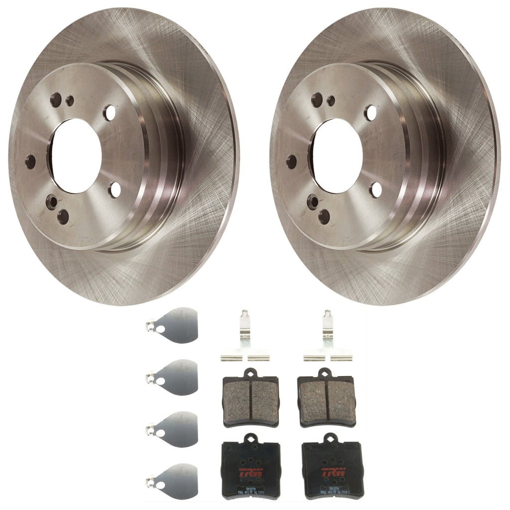 2X Brake Disc and Pad Kit for Mercedes C230