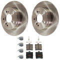 2X Brake Disc and Pad Kit for Mercedes C230