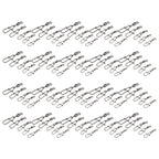 50pcs Fishing Swivels Clips 4# 6# 8# 10# 12# Copper Iron Material