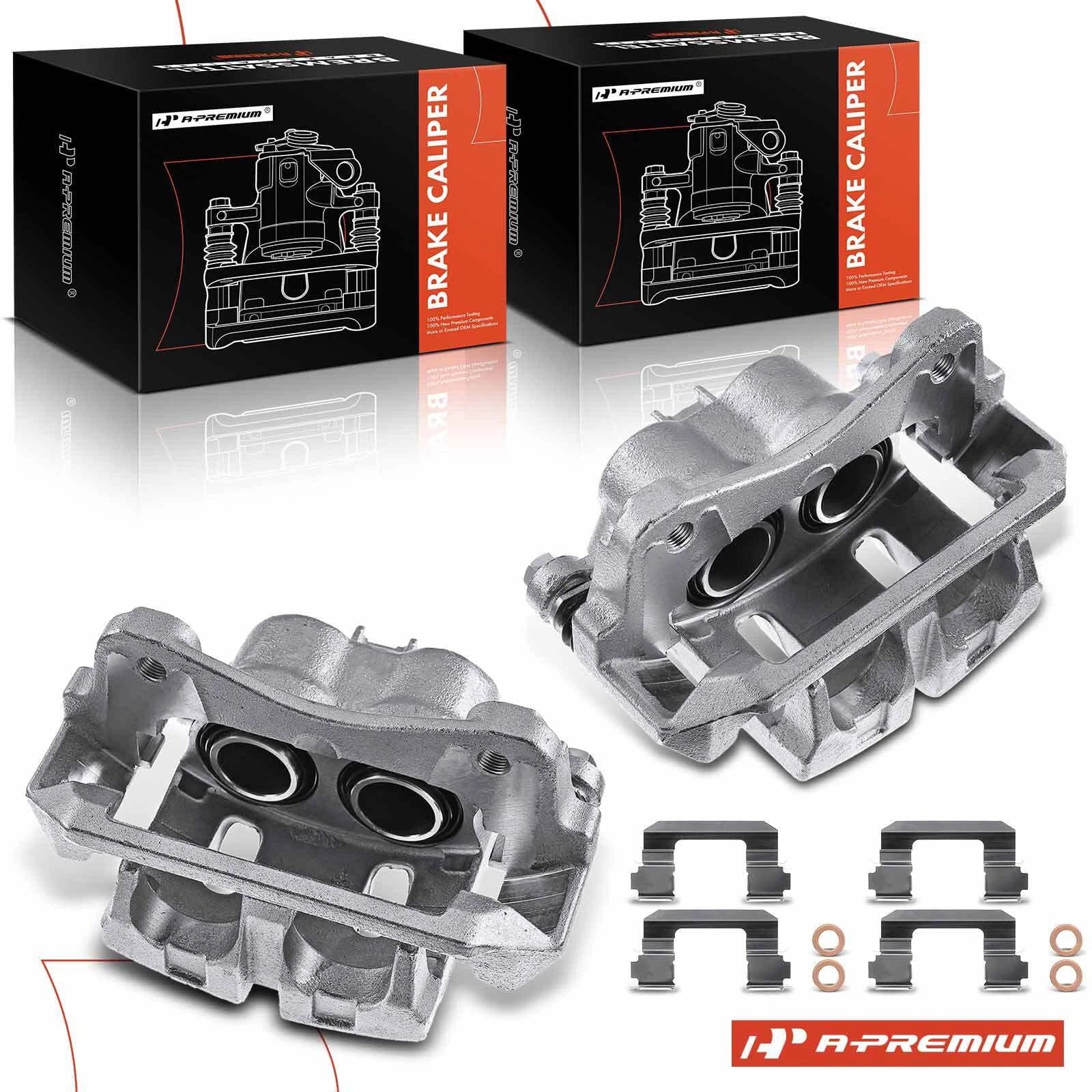 Pair Front Brake Calipers for Honda Ridgeline Acura TLX (2016–2023)