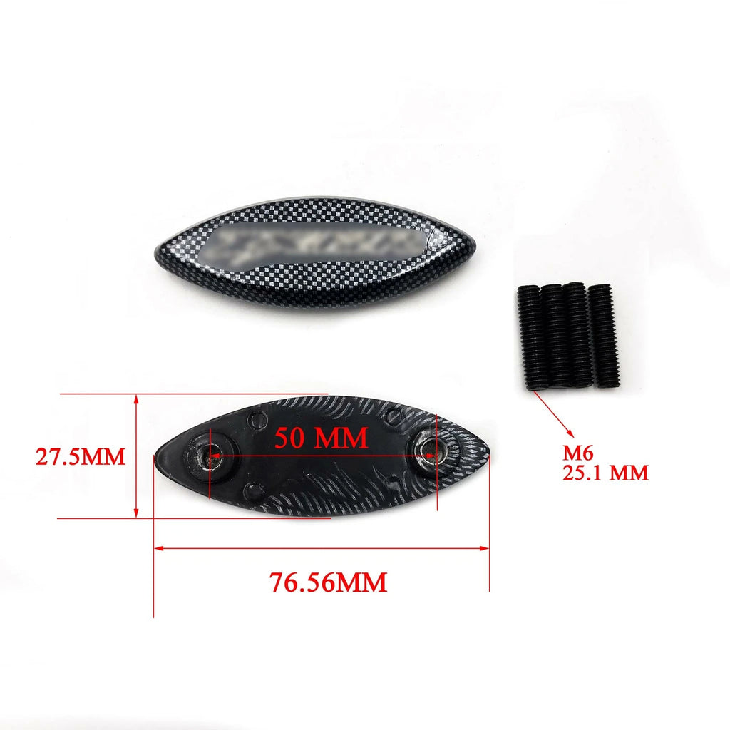 Mirror Block Off Base for Kawasaki Ninja ZX-12R (2000–2006) Carbon Style