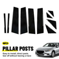 Window Pillar Posts Molding Cover Trim for Mazda 3 Axela (2014–2018)