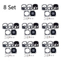 Set of 8 Carburetor Gasket Kit for Echo CS280E CS280EP