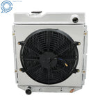 3 Row Aluminum Radiator with Shroud Fan Relay Kit for Ford Falcon Mustang (1960–1966)