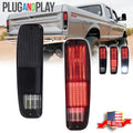 Smoked Red LED Tail Light Lamps for Ford E150 F150 250 350 Bronco (1974–1991)