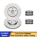 Front Disc Rotor Brake Pad for Chevy Equinox Malibu Impala Terrain (2010–2019)