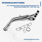 4-2-1 Exhaust Header Manifold for Honda S2000 (2000–2009)