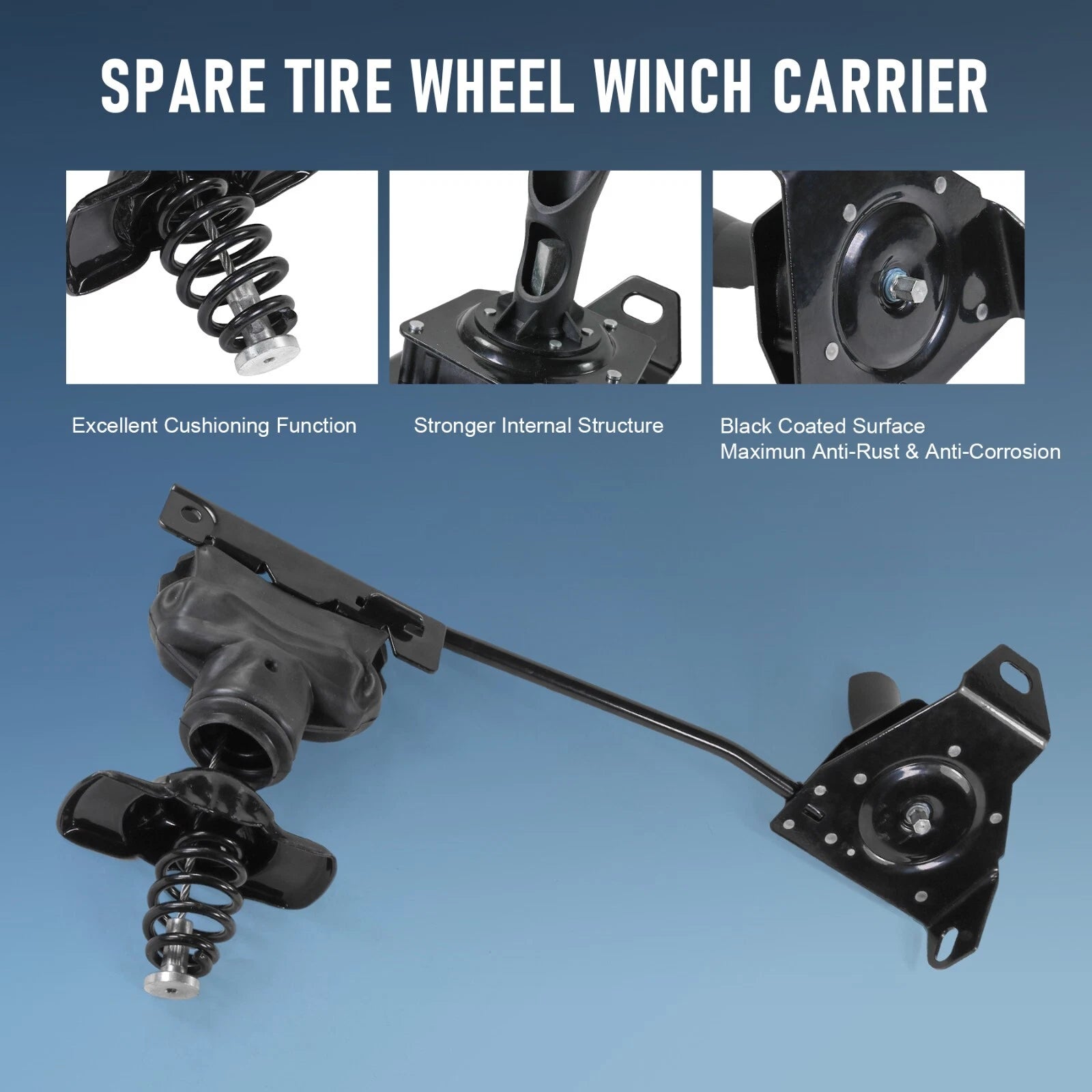 Spare Tire Carrier & Hoist Assembly for GMC Envoy Trailblazer (2002–2009)