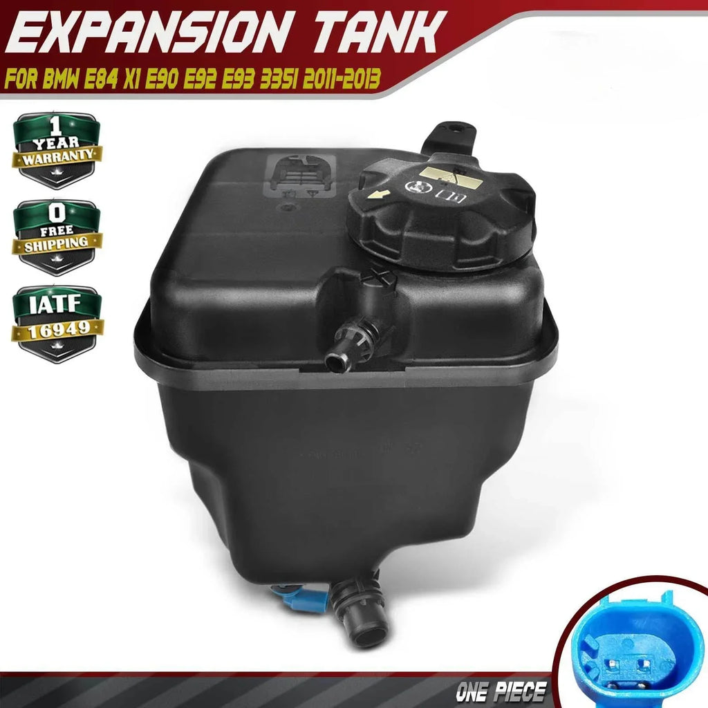 Engine Coolant Reservoir Tank w/ Cap for BMW X1 E84 E90/E92/E93 335i (2011–2013)